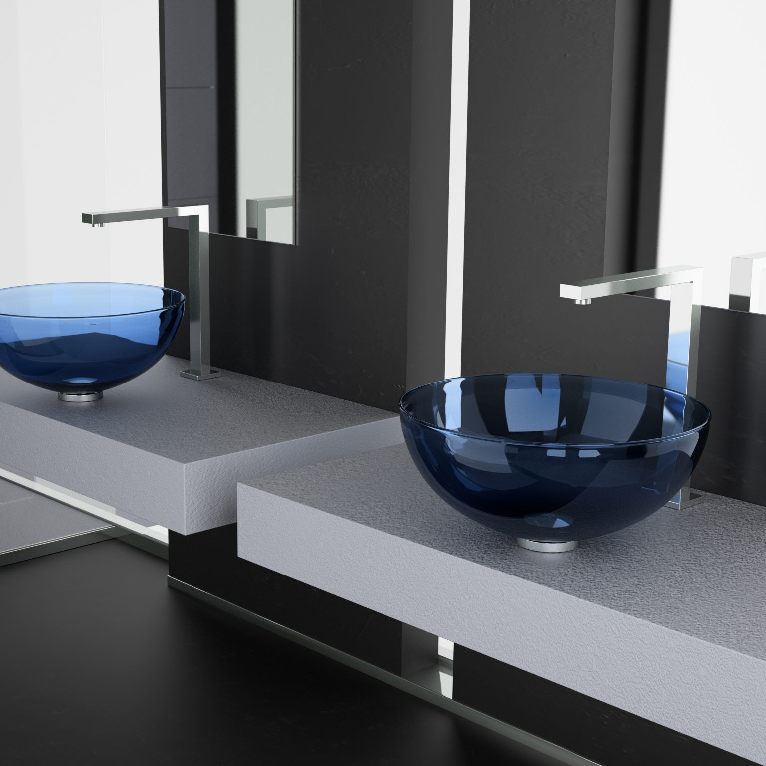 Skleněná umyvadla Glass design