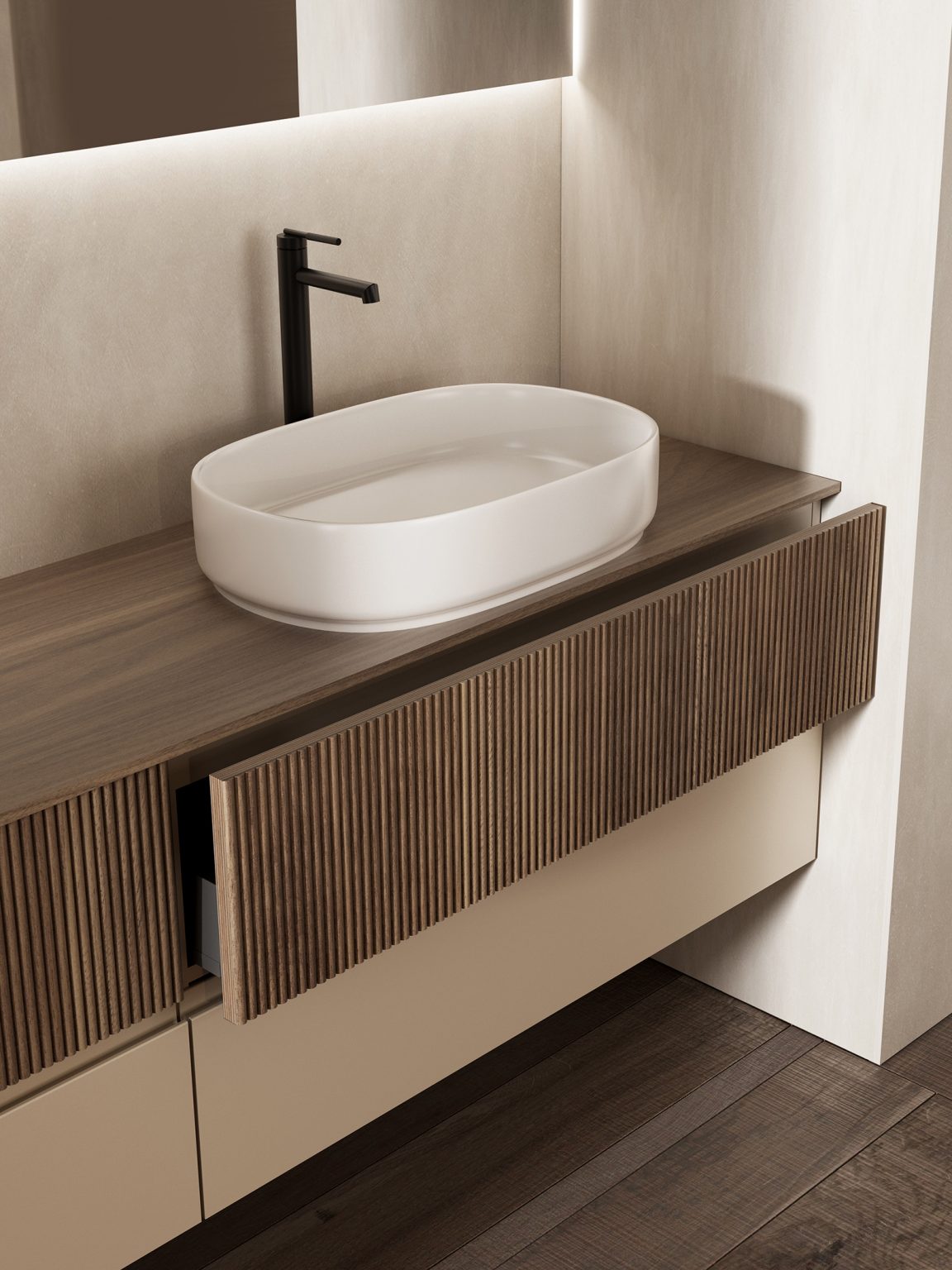 Moderní designový luxusní koupelnový nábytek